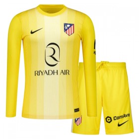 Atlético Madrid Målmand Børn 2025-26 Gul - Fodboldtrøjer (L/S)